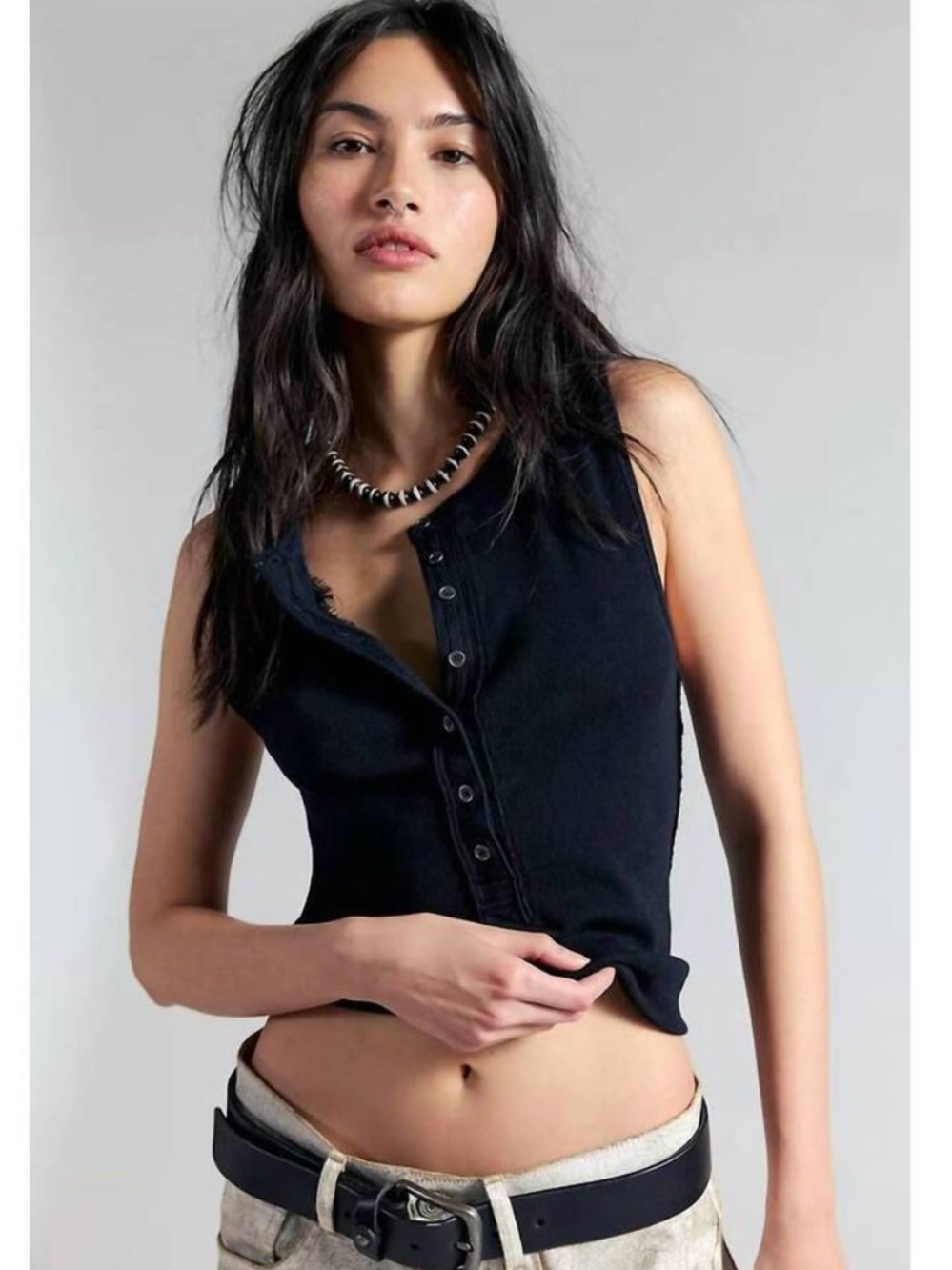 Free People Jamie Henley Tank Black